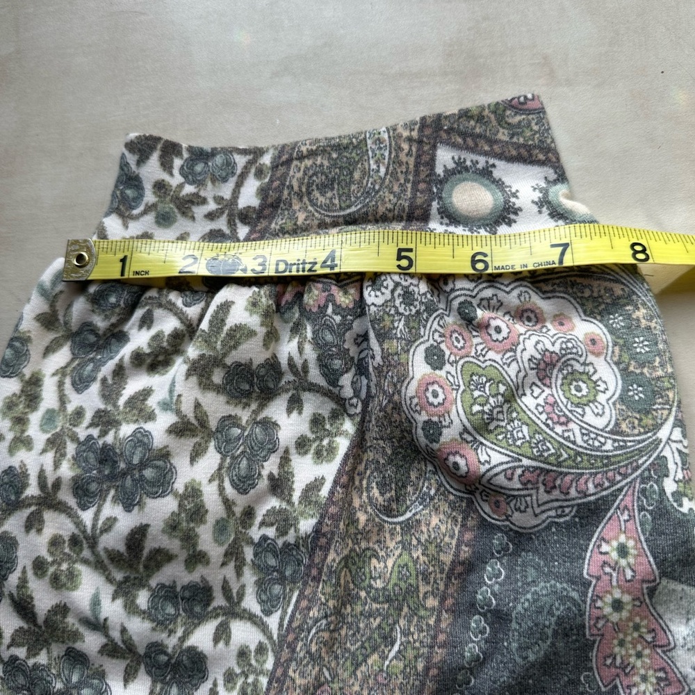 Paisley Floral Lined Dog Shirt | Cottagecore Boho Vintage Pet Top Size Medium - Picture 7 of 7